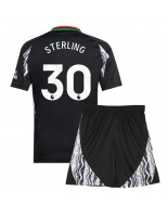 Arsenal Raheem Sterling #30 Bortedraktsett Barn 2024-25 Korte ermer (+ bukser)